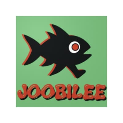 a fish with the word joobee on it